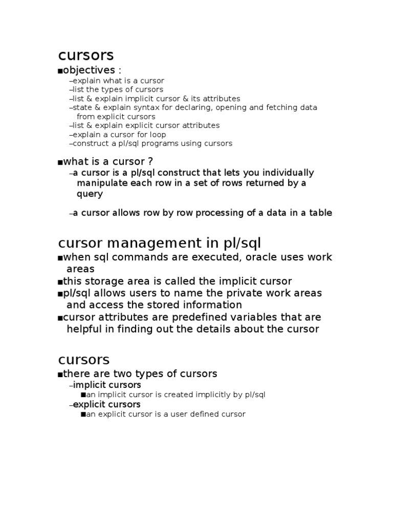 13 Cursors Exception | PDF | Pl/Sql | Sql