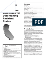 FTB - Guidelines For Determining California Residency 16 - 1031