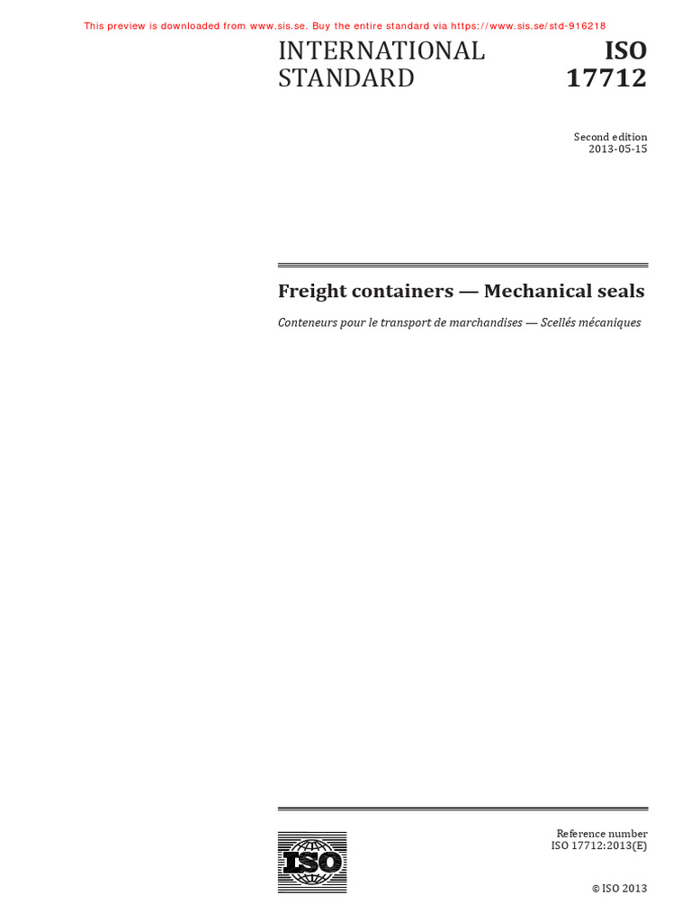 Iso - 17712 - 2013 en Ing PDF | PDF | International Organization For ...