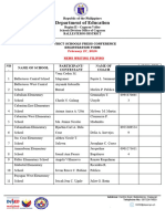 District Schools Press Conference Registration Filipino Category