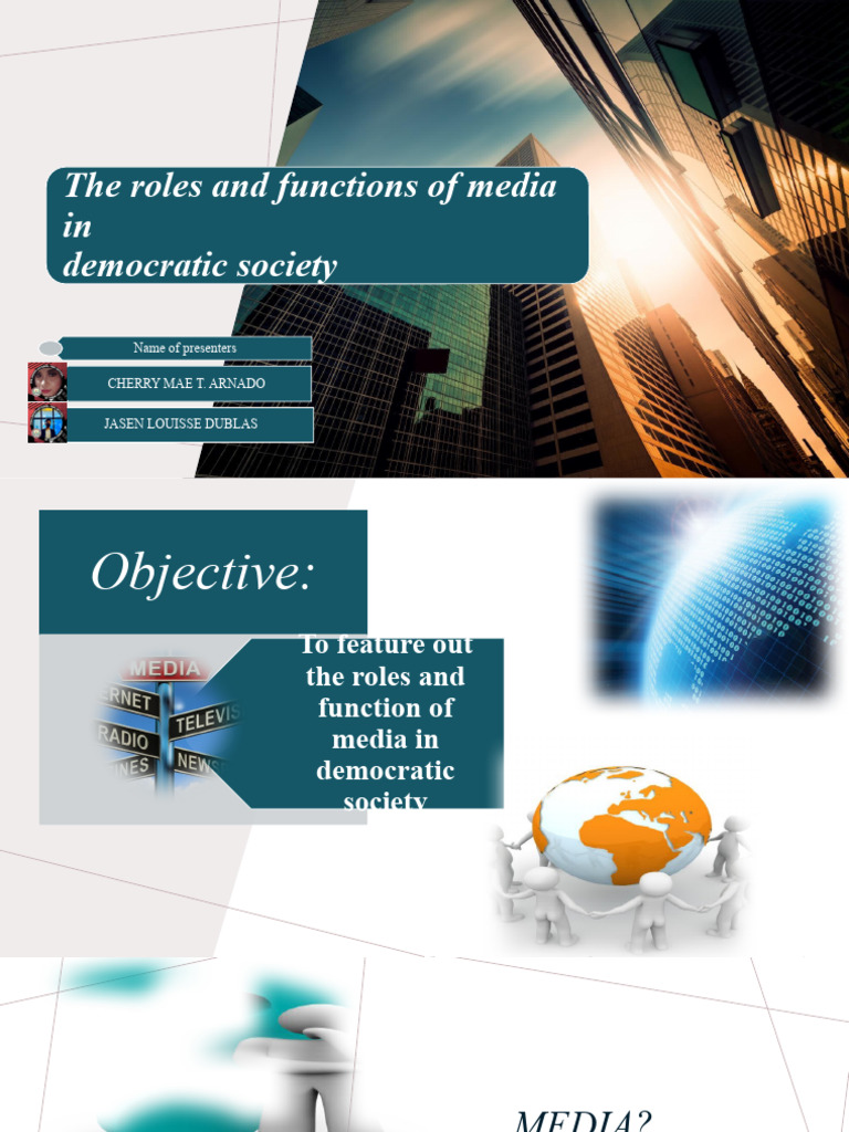 Media's Role in Democratic Society | PDF | Democracy | Political Ideologies