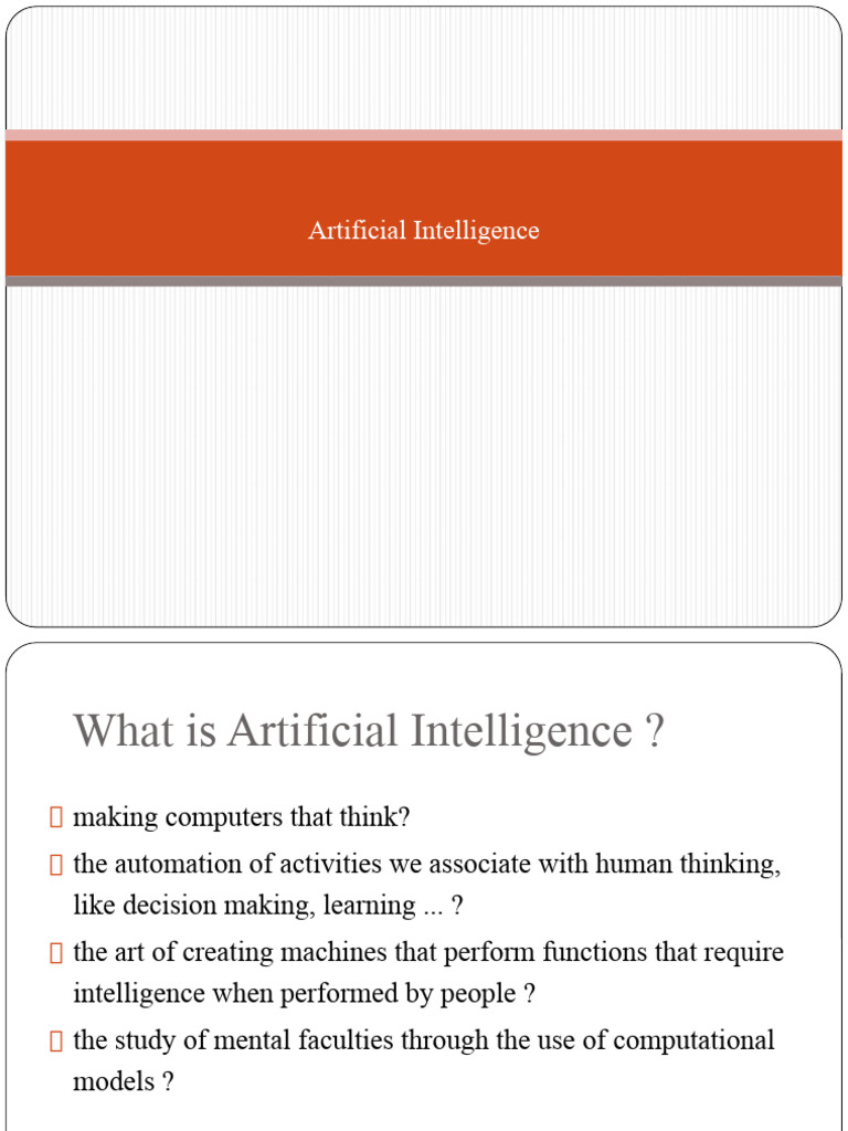 Understanding Artificial Intelligence Concepts | PDF | Artificial ...