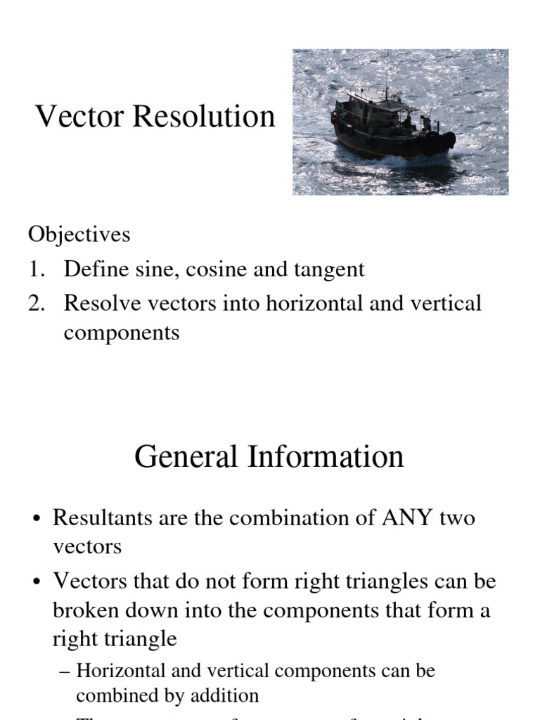 Vector Resolution Notes | Download Free PDF | Euclidean Vector | Triangle