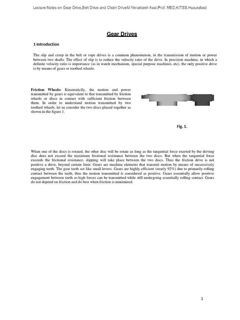 Advantages of Gear Drives Explained | PDF | Gear | Belt (Mechanical)