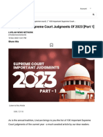 100 Important Supreme Court Judgments of 2023 (Part 1)