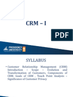 CRM - I