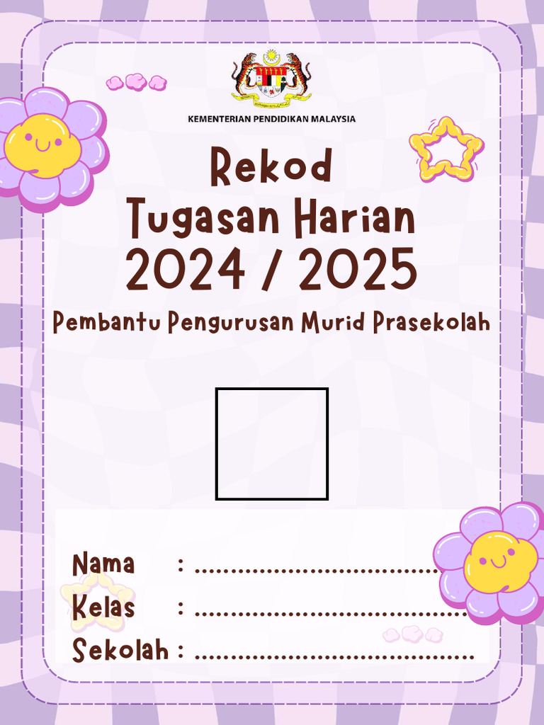 Fail Pengurusan Rekod Harian PPM Prasekolah - Compressed - 043053 | PDF