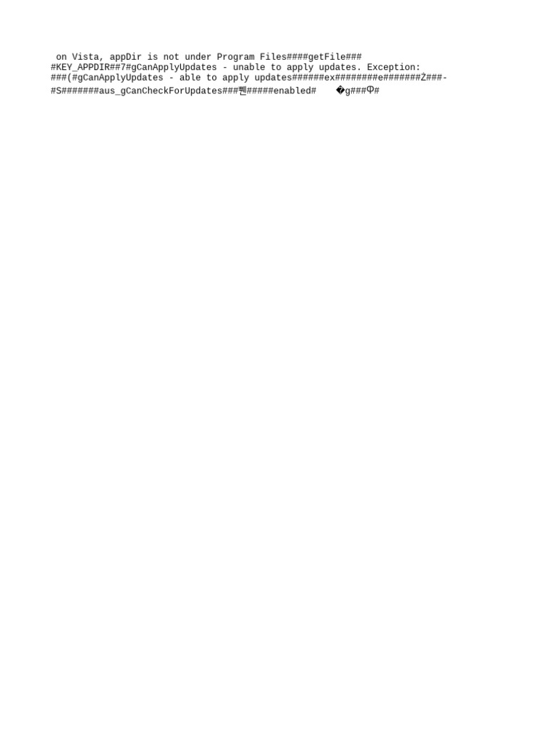 Update Error Log Analysis | PDF | System Software | Information Technology