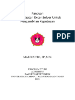 Pemanfaatan Excel-Solver Untuk Pengambilan Keputusan