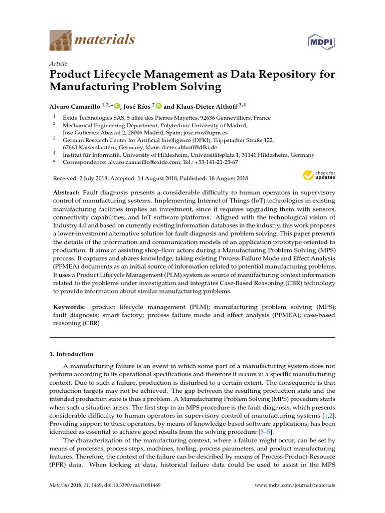 Product Lifecycle Management As Data Repository Fo Pdf Product