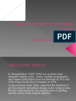 Spoken English and Broken English Ba I