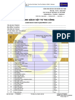 Raitek - ELC Construction Equiment List