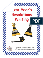 New Year's Resolution Writing