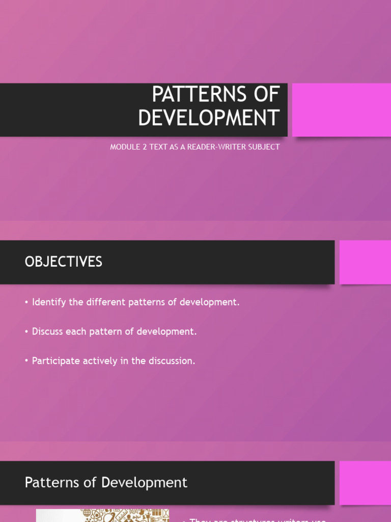 Patterns of Development | PDF