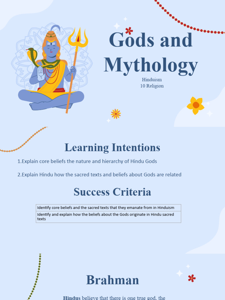 Understanding Hindu Gods and Beliefs | PDF | Hindu Deities | Brahman