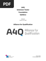 A4Q Selenium-Tester-Foundation Syllabus EN v1.3