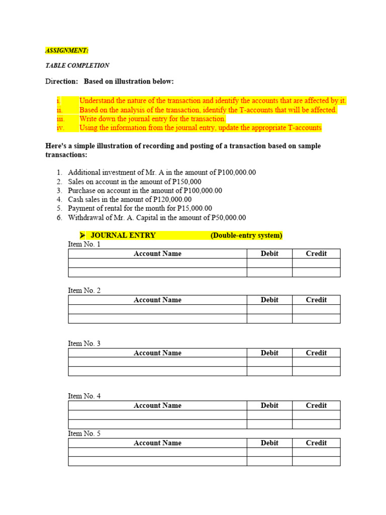 Analyzing Journalizing Recording JOURNAl Posting LEDGER | PDF | Debits ...