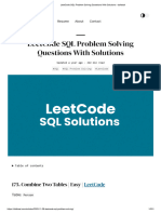 LeetCode SQL