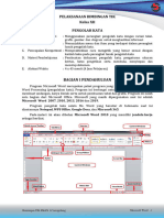 Pelaksanaan Bimbingan TIK WORD 1 Materi I Dan II