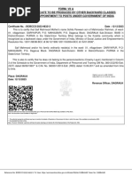 SC/ST Caste Certificate Format | PDF | Government Of India | Government