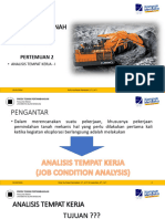 PTM (Gac 215) - Pertemuan 2 - Analisis Tempat Kerja