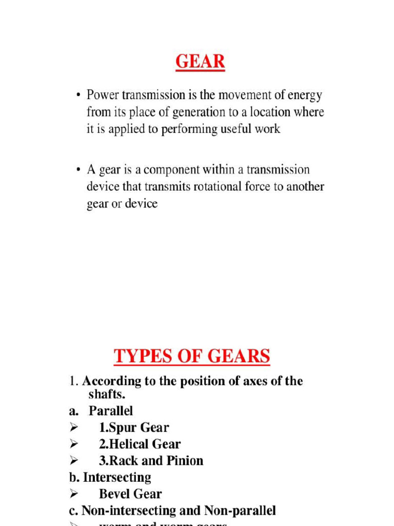 Presentation3. GEAR | PDF