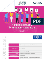 Ires - Tinerii Romani in Anul Electoral 2024 - Sondaj National