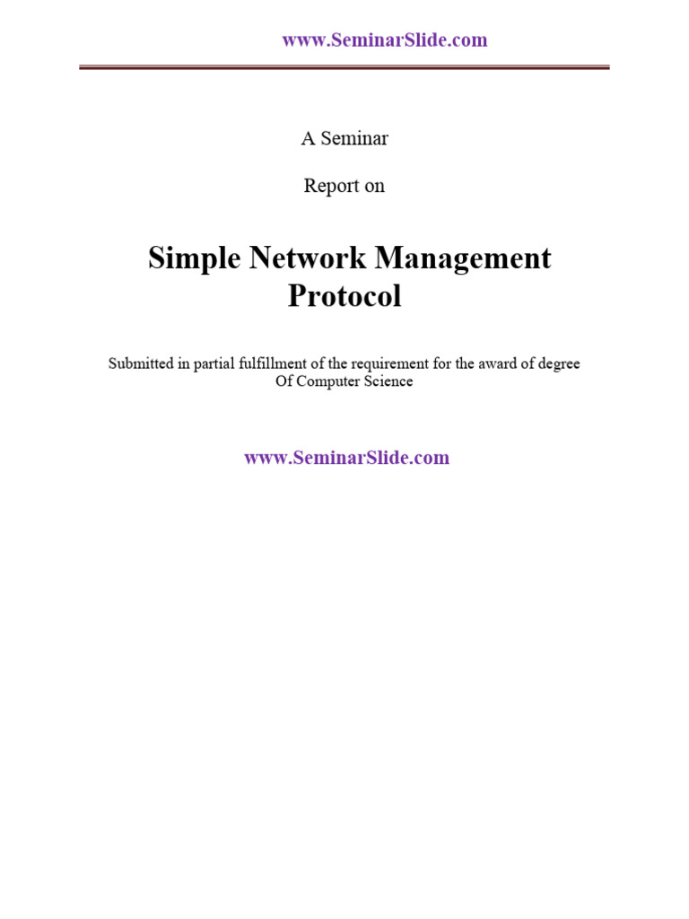 Network Management Protocol 223 oAm65gU | PDF | Computer Network | Port ...