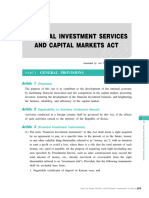 Financial Investment Servicesand Capital Markets Act