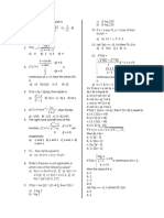 2nd Pu Kcet Mathematics Differntiation