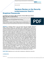 A Systematic Literature Review On The Security Attacks and Countermeasures Used in Graphical Passwords
