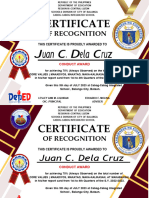 Certificate For Conduct Award Editable 1
