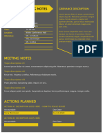 Grievance Meeting Notes Template