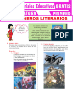 Los Géneros de La Literatura para Primer Grado de Secundaria