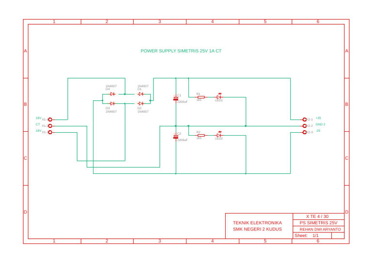 Power Supply Simetris 25v 1a CT | PDF