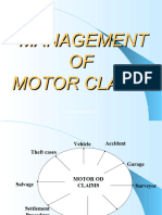 Management of Motor Claims