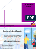 Direct and Indirect Speech