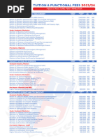 November General Fees Structure