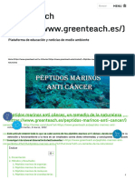 Péptidos Marinos Anti Cáncer, Un Remedio de La Naturaleza - Greenteach