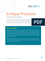 Critique Protocols Strategy Guide - PBLWorks