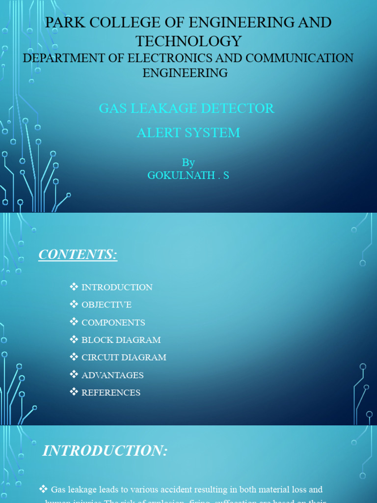 Gas Leakage Alert System 1 | PDF | Liquefied Petroleum Gas | Sensor