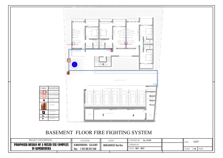 Basement Fire Fighting System Design | PDF | Firefighting | Fires