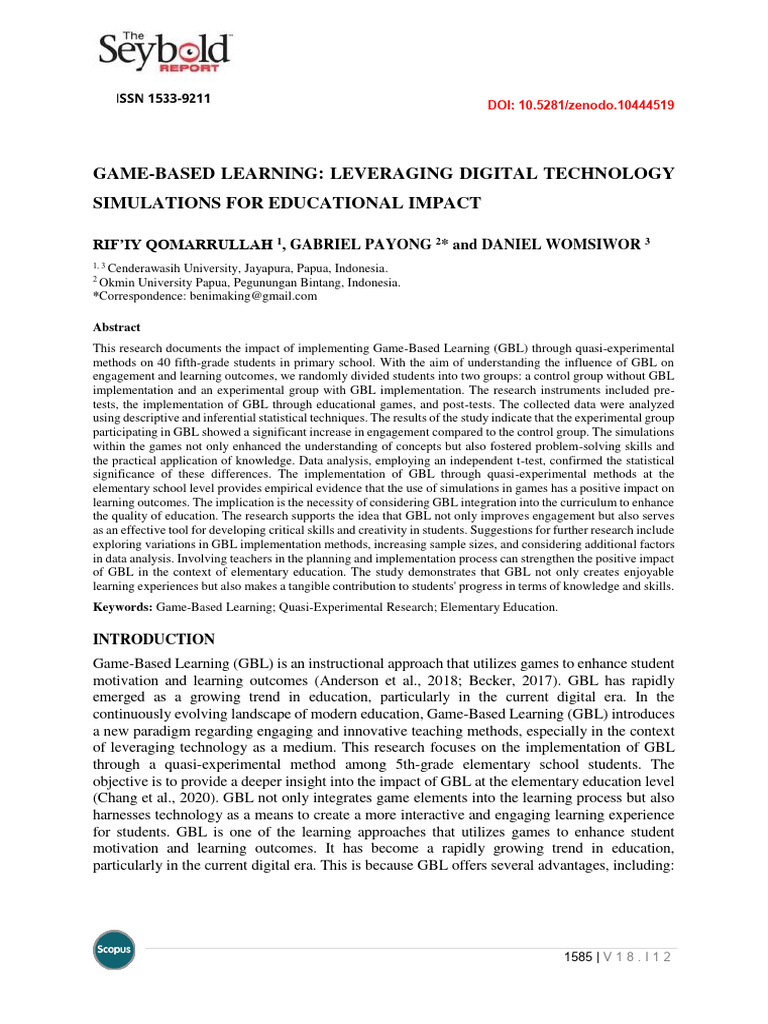 Game-Based Learning: Leveraging Digital Technology Simulations For ...