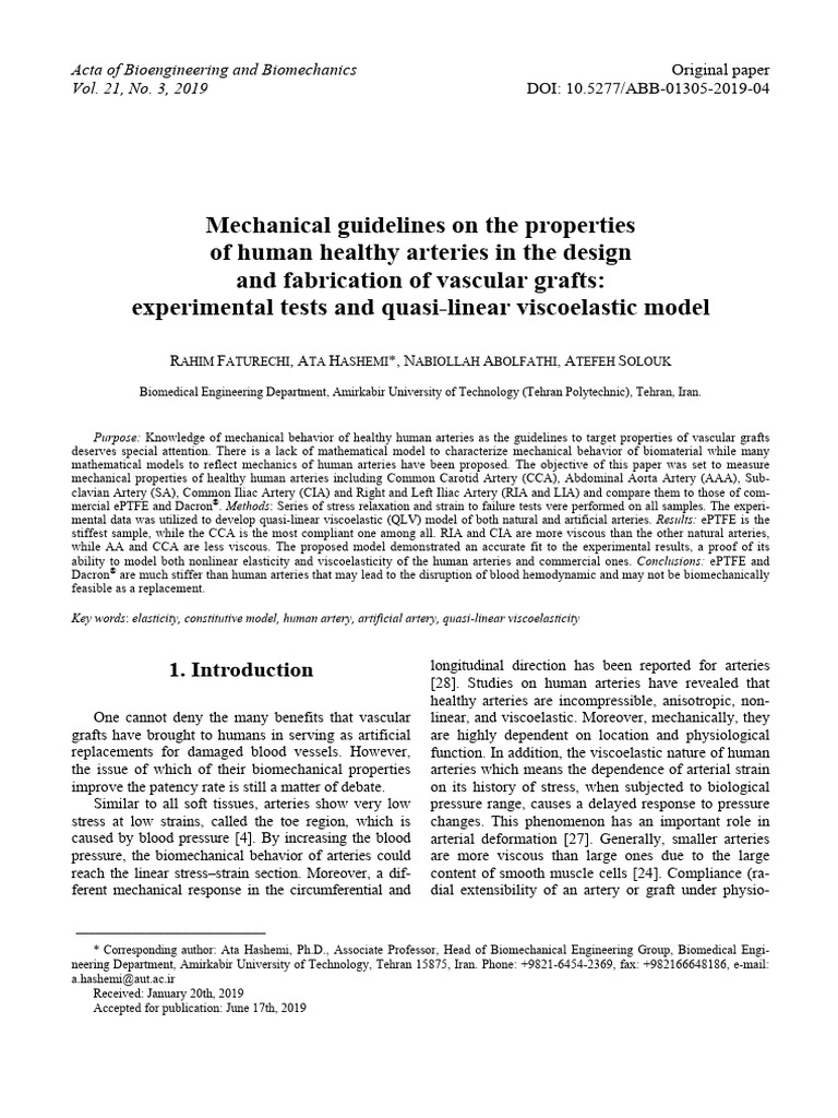 42 Mechanical Guidelines On The Properties PDF Viscoelasticity