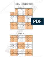 9x9 Kolay Seviye Sudoku 13 24