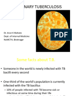 Pulmonary Tuberculosis: Dr. Arun K Mahato Dept. of Internal Medicine Nomcth, Biratnagar