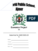 Initial Pages XII Economics Project