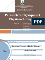Les Paramétres Physico-Chimiques 1