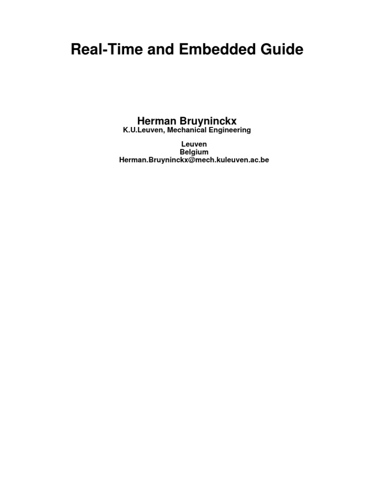 Real-Time and Embedded Guide | PDF | Operating System | Kernel ...