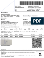 Bill To / Ship To:: Qty Gross Amount Discount Other Charges Taxable Amount CGST SGST/ Ugst Igst Cess Total Amount